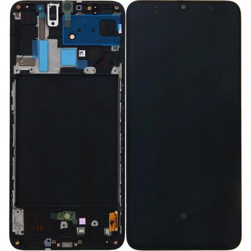 LCD Дисплей за Samsung SM-A705 GH82-19747A Galaxy A70 Тъч скрийн с рамка Черен Оригинал Service Pack